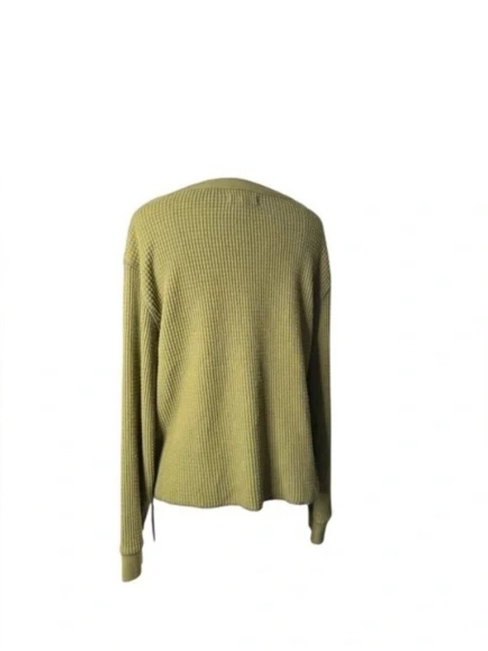 MADEWELL Waffle Split Neck Crop T-shirt In Vintage Moss Sz M - Picture 4 of 7